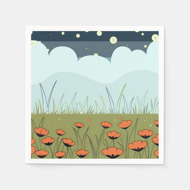 Guardanapo De Papel Blossom Starry Night (Frente)