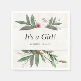 Guardanapo De Papel Blossomas Botânicos Clássicos da Aquarela