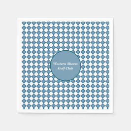 Guardanapo De Papel Blue Argyle Golf Pattern Paper Napkin