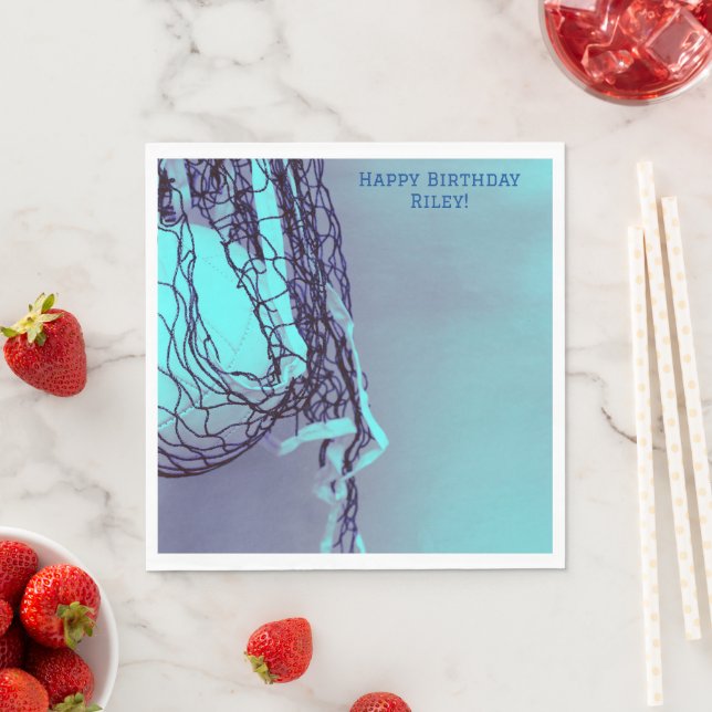 Guardanapo De Papel Blue Birthday Net e Voleibol (Insitu)