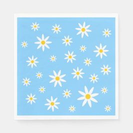 Guardanapo De Papel Blue Daisy Paper Napkins