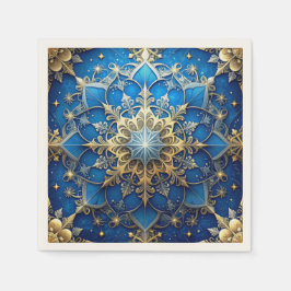 Guardanapo De Papel Blue Decorative Holiday Napkin