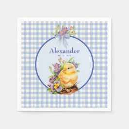 Guardanapo De Papel Blue Gingham