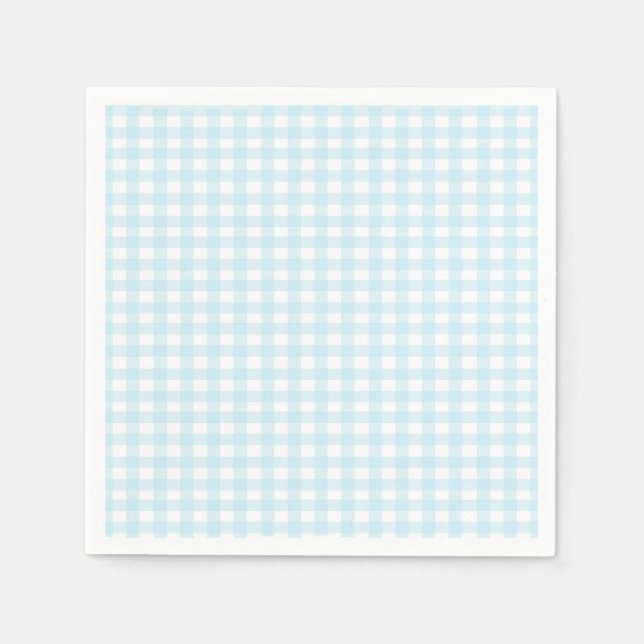 Guardanapo De Papel Blue Gingham (Frente)