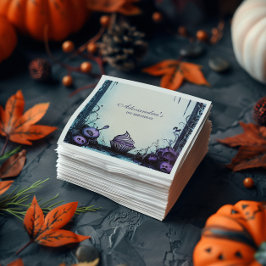 Guardanapo De Papel Blue Gothic Spooky ONE Birthday