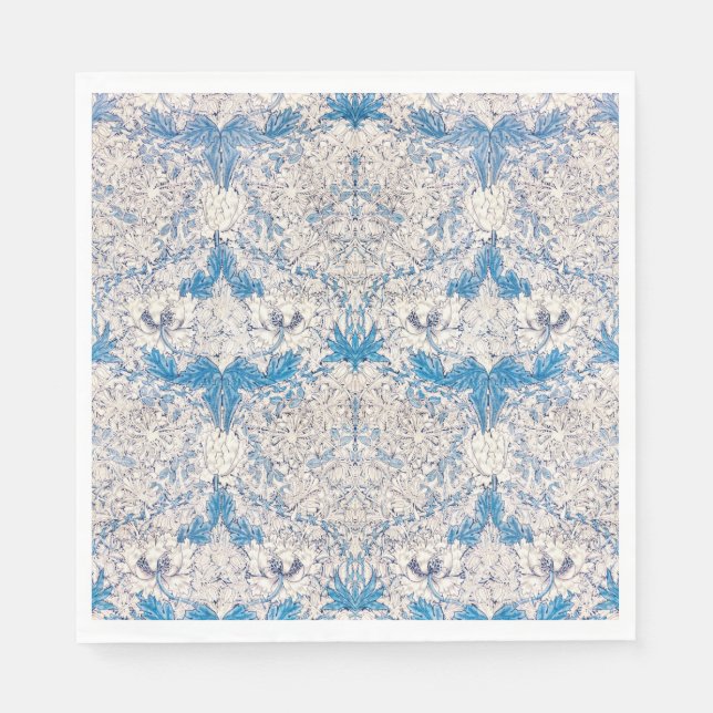 Guardanapo De Papel Blue Honeysuckle (por William Morris) (Frente)