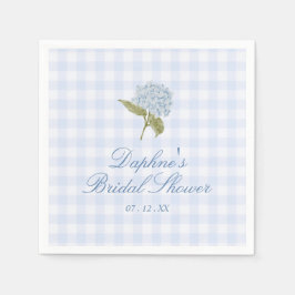 Guardanapo De Papel Blue Hydrangea Bridal Shower
