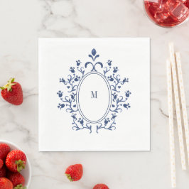 Guardanapo De Papel Blue Monogram