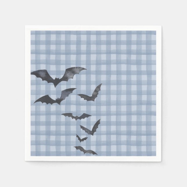 Guardanapo De Papel Blue Pastel Little Boo Ghost Birthday Dessert (Frente)