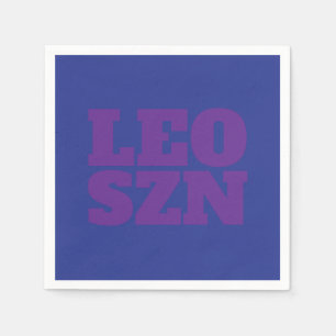 Guardanapo De Papel Blue Purple Leo SZN Legal