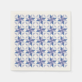 Guardanapo de papel Blue Quilt Block