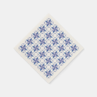 Guardanapo de papel Blue Quilt Block