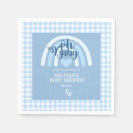 Guardanapo De Papel Blue Rainbow Baby Shower