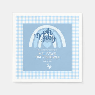 Guardanapo De Papel Blue Rainbow Baby Shower