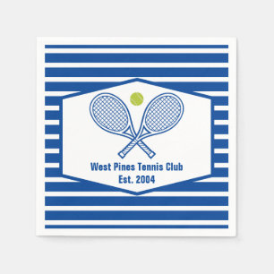 Guardanapo De Papel Blue Striped do Clube de País Tênis Personalizado