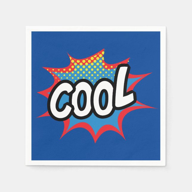 Guardanapo De Papel Blue Trendy Legal Pop-art (Frente)