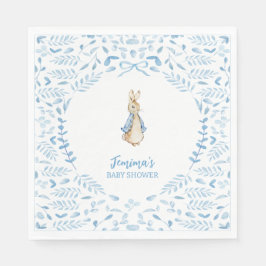 Guardanapo De Papel Blue White Peter o Chá de fraldas Beatrix do coelh