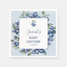 Guardanapo De Papel Blueberry Baby Shower Napkins