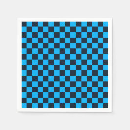 Guardanapo De Papel Blueberry checkered pattern