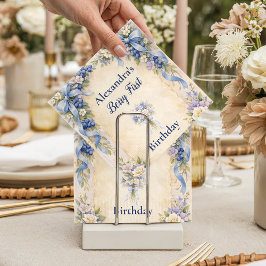 Guardanapo De Papel Blueberry Garden Berry First 1st Birthday