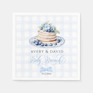 Guardanapo De Papel Blueberry Pancake Baby Brunboy Chá de fraldas