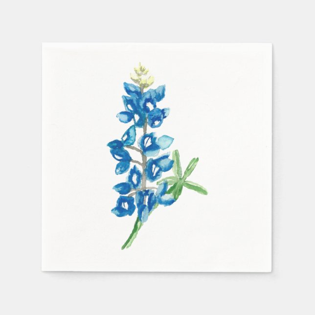 Guardanapo De Papel Bluebonnet Aquarela 2 (Frente)