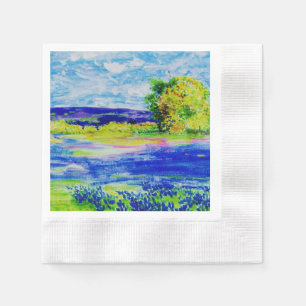 Guardanapo De Papel bluebonnets bonitos