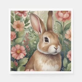 Guardanapo De Papel Blush Blooms e Bunny Dreams Papel Napkin