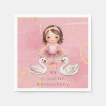 Blush Dourado Ink Ballerina 00ª Festa de aniversár