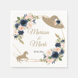 Guardanapo De Papel Blush & Marinho Kentucky Derby Wedding