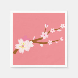 Guardanapo De Papel Blush rosa Sakura CHerry Blossom Japonês