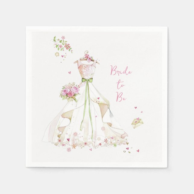 Guardanapo De Papel Blushing Bride in Bloom (Frente)