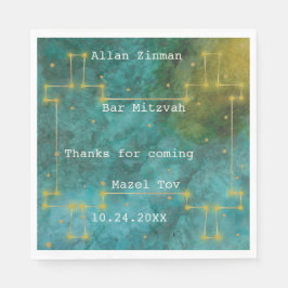 Guardanapo De Papel BM Bat Bar Mitzvah Saída deste Mundo 2 Torah