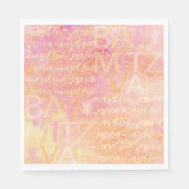 Guardanapo De Papel BM Bat Bar Mitzvah Simplesmente Sutil Para Nápoles