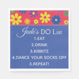 Guardanapo De Papel BM Bat ou Bar Mitzvah Flauzou Napkins