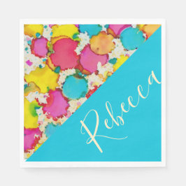 Guardanapo De Papel BM Bat ou Bar Mitzvah Napkins Confetti