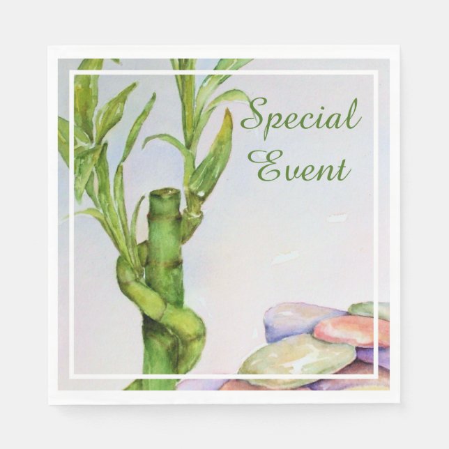 Guardanapo De Papel Boa Sorte Bamboo (Frente)