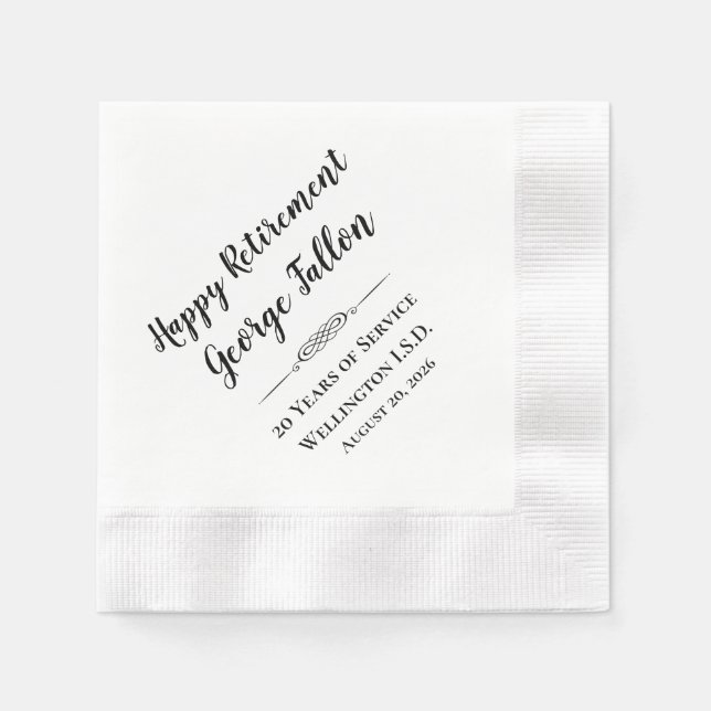 Guardanapo De Papel Boas Retiradas Personalizadas Napkins (Frente)