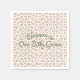 Guardanapo De Papel Bobo Goose Cottagecore Floral Personalidade Napkin