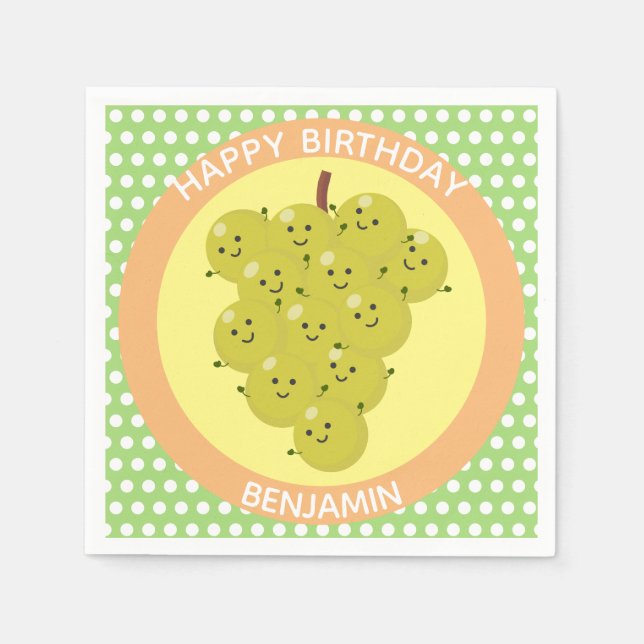 Guardanapo De Papel Boca engraçada e bonita de desenho animado de reun (Frente)