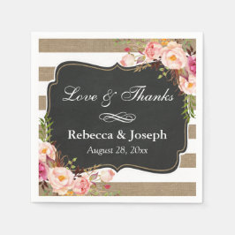 Guardanapo De Papel Boca Floral Botânica Ruptura Floral Russa Tiras Ob