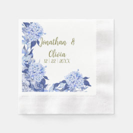 Guardanapo De Papel Boda floral morado de primavera con ducha dulce