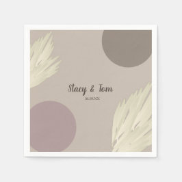 Guardanapo De Papel Boêmia Obrigado Pampas Formas Naturais