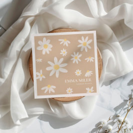 Guardanapo De Papel Bohemian Daisy Flower Napkins