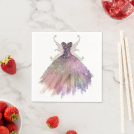 Guardanapo De Papel Bohemian Fairy Ball Gown | Chá de vinho de Mão Mud