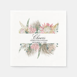 Guardanapo De Papel Bohemian Floral Frame Wedding
