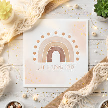 Boho aquarela arco-íris Aniversário