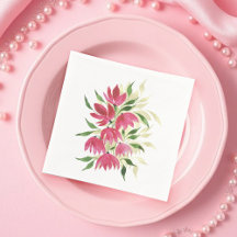 Boho Artístico Flores Selvagens Aquarela