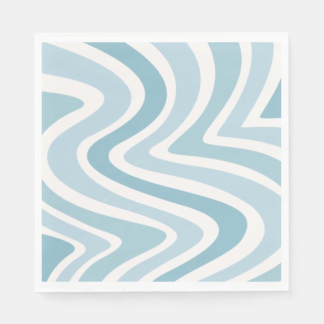 Guardanapo De Papel Boho Blue Sun Party Napkins (Frente)