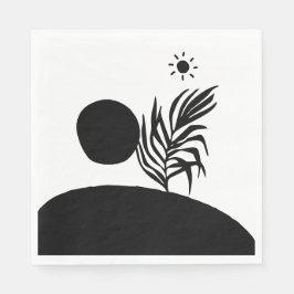 Guardanapo De Papel boho bohemian floral sun moon